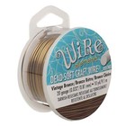 Wire  10 Yard Tarnish Resistant Vintage Bronze 20 Gauge Round Wrapping Wire