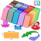 Polymer Clay Set 51 Colors Oven Bake Diy Modeling Clay Kit W  Tools Non-toxic