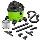 Greenworks 9 Gallon Wet   Dry Vacuum Cleaner Vua801 - 1 6 Peak Hp Motor