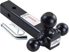 Trailer Hitch Tri-ball Hitch Ball Mount With 1-7 8   2  And 2-5 16  Black Tow   