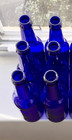 6 Cobalt Blue Glass Bottles - Bottle Trees Garden Decor Diy Crafts   More