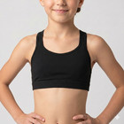 Fruit Of The Loom Girl s Big Banded Sports Bra In Black And Size 34  10  Large