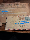 Ww2 Letters Home Mail 1943-44 War Correspondence Western Union