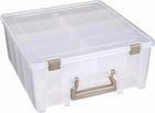 Artbin 6990so Super Satchel Double Deep Compartment Box Art Storage Gold Accent