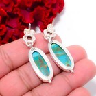 Turquoise - Kingman   Aquamarine 925 Sterling Silver Earring 1 56  E10290104225