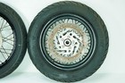 08 Harley Sportster Nightster Front   Rear Wheel Rim Rusty Spokes 100-90 19 1332