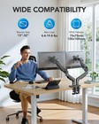Dual Monitor Stand  Fully Adjustable Monitor Desk Mount For 13   32    Computer S   