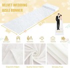 White Aisle Runner Aisle Runner For Wedding Velvet Aisle Carpet 2ftx15ft Wedd   