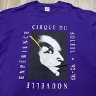Vintage Cirque Du Soleil T-shirt Purple Size Xl Mirage 92-93 Nouvelle Experience