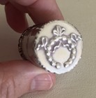 Antique Vtg Sterling Silver Thread Holder Container Cannister Ornate Sewing