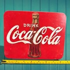 Coca-cola Drink Coke Bottle Tin Metal Wall Sign 8    X 6    Red Advertising Decor