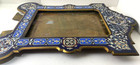 Rare Antique  Spaulding   Co Antique French Champlev   Enamel Photo Picture Frame