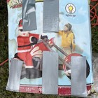 Inflatable 9 Foot Long Santa On Motorcycle  pre Owned 