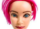 Rainbow Mannequin Head Long Hair Cosmetology Hairdressing Training Model Doll