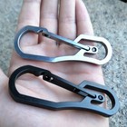 Stainless Steel Carabiner Key Chain Clip Hook Buckle Keychain Outdoor Hiking  Us