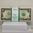 Bep Strap Series 2017a 100 Two Dollar Bills  2 Uncirculated Sequential B g l Dis