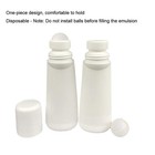 Lasenersm 3 Pieces 3 38oz  100ml Disposable Empty Roll On 3 4 Ounces  White