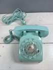 Vtg Aqua Blue Bell Systems Western Electric Rotary Telephone C d 500 9-73 W cord