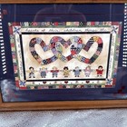 Home Interiors Gifts Chuck Hughey Mothers Hearts Children Framed Folk Art Print