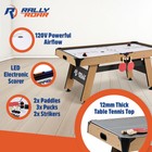 Rally And Roar 72 In Air Hockey Table W led Scorer   Table Tennis Top  open Box 