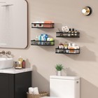 Pusdon Metal Wire Storage Bin Rack For Kitchen Bathroom Shower Black 2 Packs