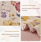 Floral Botanical Print Bed-in-a-bag 7-piece Comforter Set  Pink