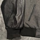 Vintage 1998 The X Files Expo Tour Varsity Jacket Mens Large Gray Leather Sleeve