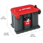 Optima Batteries High Performance 75 25 Redtop Sealed Agm Car  Truck  And Suv   
