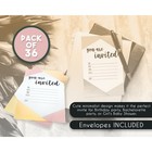 36 Pack Party Invitations For Birthday Party  Bridal Shower 4x6 