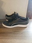 Puma Women s Size 6 5 Vikky V2 374512-02 Black Leather Shoes Softfoam