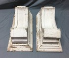 Antique Pair Corbels Wood Victorian Architectural Shabby Vintage Chic 806-22b