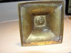 Vintage Brass Candlesticks Single Nice Design  Hole For Large Candle 