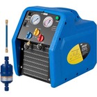 R1234yf 1 Hp Dual Cylinder Refrigerant Recovery Machine Oil-less Freon Recycling