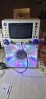 Singing Machine Stvg785w Karaoke Disco Lights With 2 Microphones White