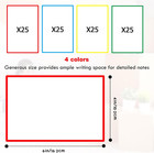 6x4 Inch Large Moving Box Labels  100 Pack 4 Color Coded Blank Stickers For Pack