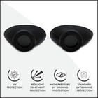 Super Sunnies Slim Flex Uv Eye Protection  Tanning Bed Goggles Eyeshields Black