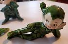 Vintage Christmas Japan Ceramic Elves Lot