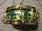 Ludwig Carl Palmer Venus Brass 14 X 3 7 Snare Drum Signed autographed So Clean