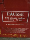 Hausse Retractable 2 Story Fire Escape Ladder 13 Feet