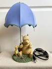 Vintage Disney Winnie The Pooh   Piglet Under Umbrella Lamp Rare 90s Works