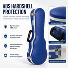Crossrock Soprano Ukulele Case fit For 21 Inches-molded Hardshell   vibrant Blue