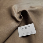 Toasted Almond Leather Remnant With A Rich Pebble Grain Ab 10