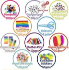 Arts   Craft Supply Kit - 1000  Pieces For Kids  Projects  