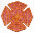Patch South Boston  suffolk County  Il C1970 Fire Department Red Gold 3 5 