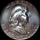 1953 Franklin Half Dollar Silver  Unc Proof   Nice  As Shown  4005