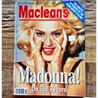 Madonna - Vintage Maclean s Magazine - New Condition - May 13  1991