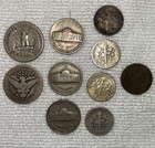 Vintage Us Coins Lot  Of 10 Mixed Denominations  Years  Mints