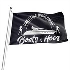Prestige Worldwide Flag Boats And Hoes Banner  3x5ft  150d Premium Quality New