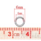 Jump Rings 6mm - 100 200 500 Stainless Steel 18 Gauge 1mm Open Jump Rings F0270