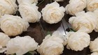 155 Artificial Peony Flowers Champagne Wedding Silk Floral Bouquet Centerpieces